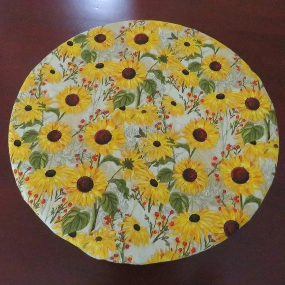 Kitchenaid Mixer Bowl Cover, Reversible Sunflowers Mixer Bowl Cover - Picture 4 of 7